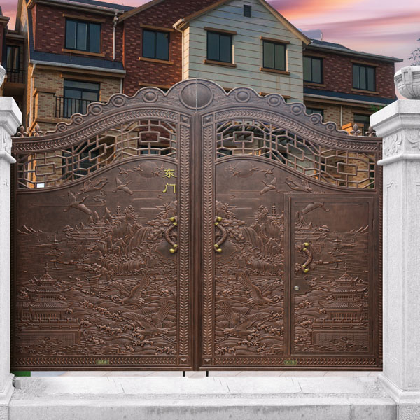 別墅裝修怎么能少了一款軍強(qiáng)庭院門(mén)